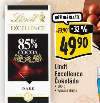 Jip Lindt excellence čokoláda nabídka