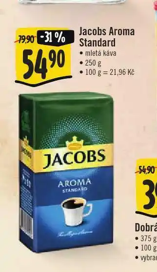 Jip Káva jacobs aroma standard nabídka