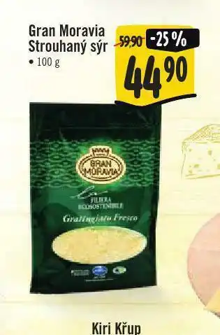 Jip Gran moravia sýr strouhaný nabídka