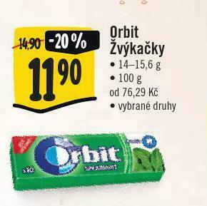 Jip Orbit žvýkačky nabídka
