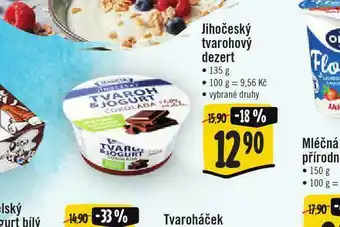 Jip Jihočeský tvaroh dezert nabídka