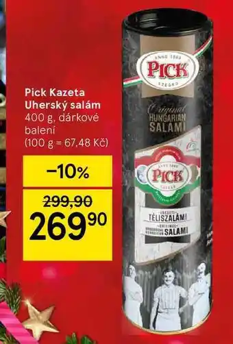 Tesco Pick kazeta uherský salám 400 g nabídka