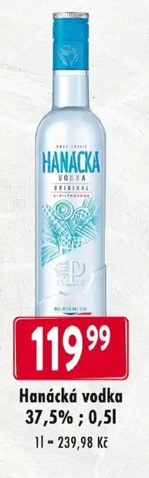 Qanto Hanácká vodka 37,5%; 0,5L nabídka