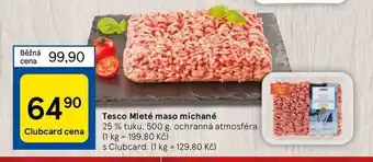 Tesco Tesco mleté maso míchané 25 % tuku, 500 g nabídka