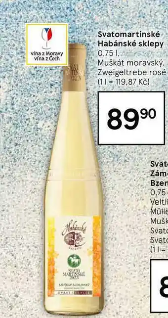 Tesco Svatomartinské habánské sklepy 0.75 l nabídka