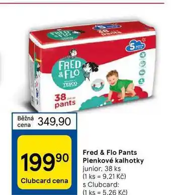 Tesco Fred & flo pants plenkové kalhotky junior, 38 ks nabídka