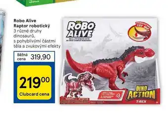 Tesco Robo alive raptor robotický nabídka