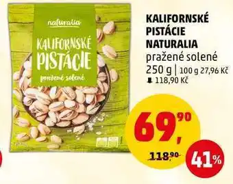 Penny Market Kalifornské pistácie naturalia pražené solené, 250 g nabídka