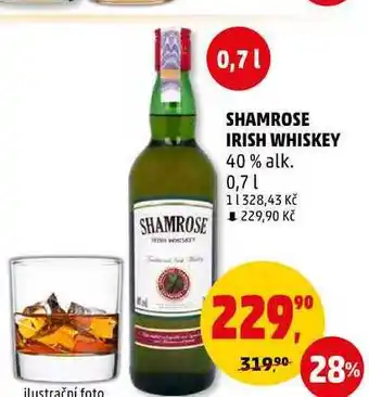 Penny Market Shamrose irish whiskey 40 % alk., 0,7 l nabídka