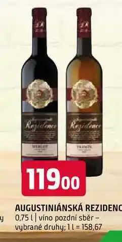 Terno Augustiniánská rezidence 0,75 l nabídka