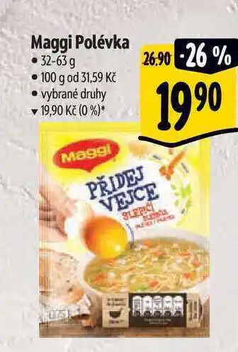 Albert Maggi polévka 32-63 g nabídka