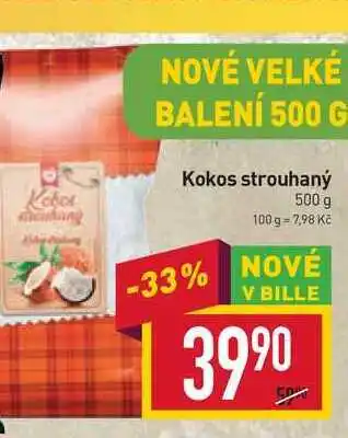 Billa Kokos strouhaný 500 g nabídka