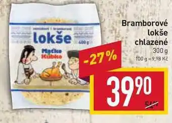 Billa Bramborové lokše chlazené 300 g nabídka