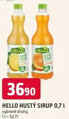 Trefa Hello sirup hustý 0,7, vybrané druhy 0.7l nabídka