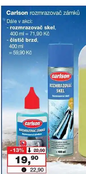 Barvy a laky drogerie Carlson rozmrazovač zámků nabídka