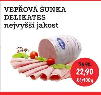 RABBIT řeznictví Vepřová šunka delikates nejvyšší jakost 100g nabídka