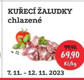 RABBIT řeznictví Kuřecí žaludky chlazené 1kg nabídka