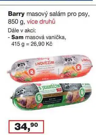 Ráj drogerie Barry masový salám pro psy, 850 g nabídka
