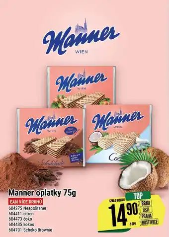 Tamda Foods Manner oplatky 75g nabídka