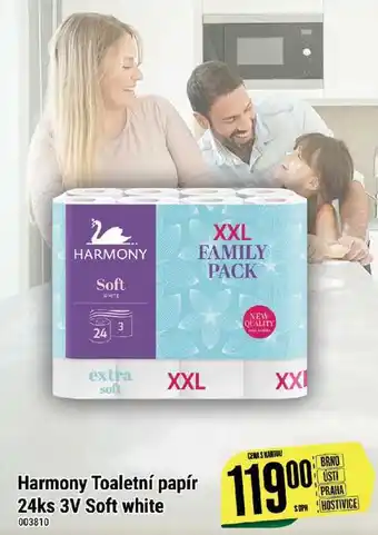 Tamda Foods Harmony toaletní papír 24ks 3v soft white nabídka