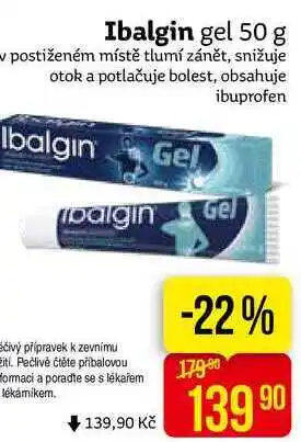 Teta Ibalgin gel 50 g nabídka