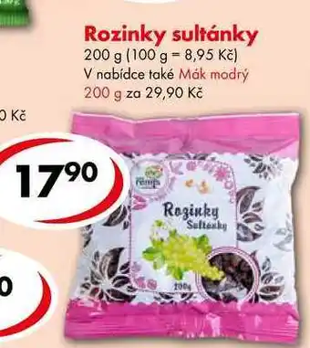 CBA Rozinky sultánky, 200 g nabídka