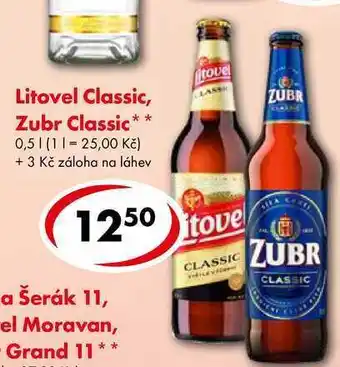 CBA Litovel classic, 0,5 l nabídka