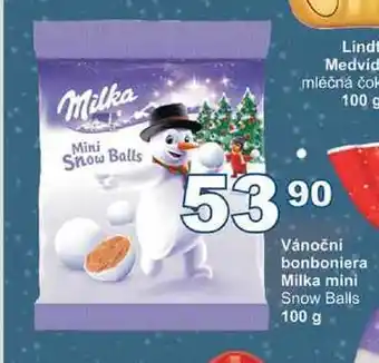 Jip Vánoční bonboniera milka mini snow balls 100 g nabídka
