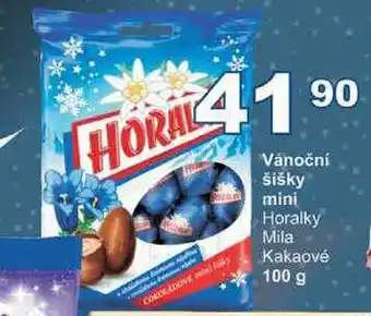 Jip Vánoční šišky mini horalky mila kakaové 100 g nabídka
