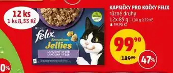 Penny Market Kapsičky pro kočky felix různé druhy, 12x 85 g nabídka