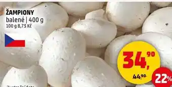 Penny Market Žampiony balené, 400 g nabídka