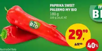 Penny Market Bio paprika sweet palermo my bio, 180 g nabídka