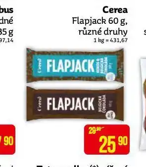 Teta Cerea flapjack nabídka