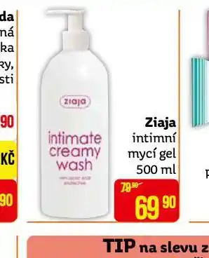 Teta Ziaja intimní mycí gel nabídka