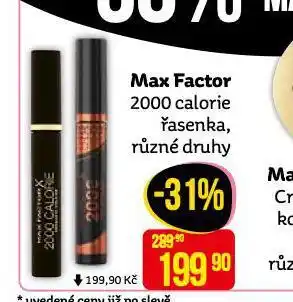 Teta Max factor řasenka nabídka