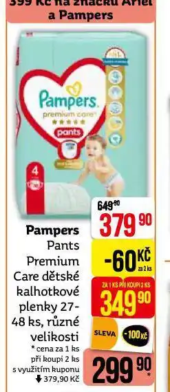 Teta Pampers dětské plenky nabídka