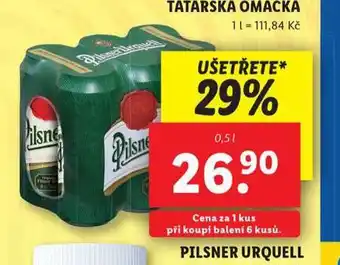 Lidl Pivo pilsner urquell nabídka