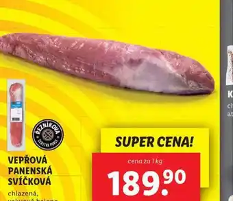 Lidl Vepřová panenská svíčková nabídka