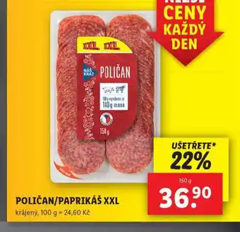 Lidl Poličan xxl nabídka