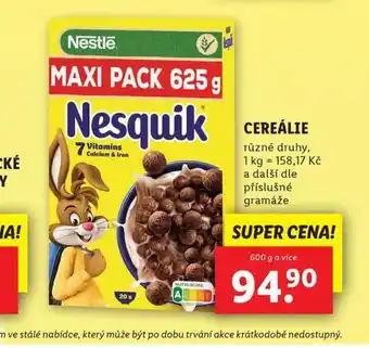 Lidl Cereálie nabídka
