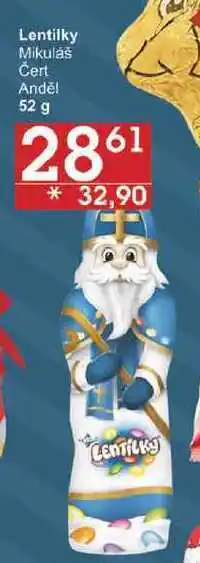 Jip Lentilky mikuláš, 52 g nabídka
