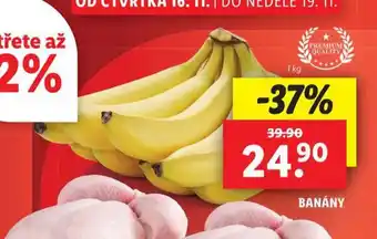 Lidl Banány nabídka