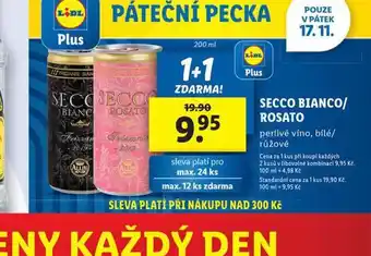 Lidl Secco bianco / rosato nabídka