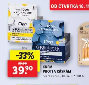 Lidl Cien krém proti vráskám nabídka