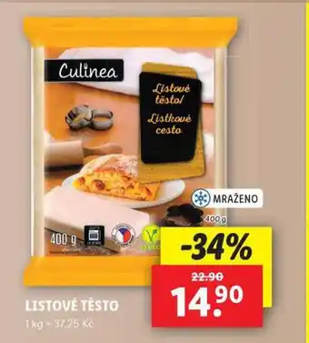 Lidl Listové těsto nabídka