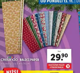 Lidl Balicí papír nabídka