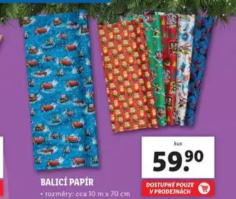 Lidl Balicí papír nabídka