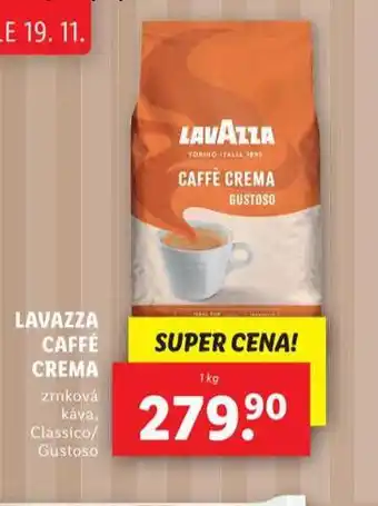 Lidl Lavazza caffé crema nabídka