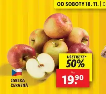 Lidl Jablka červená nabídka