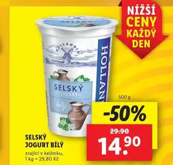 Lidl Selský jogurt bílý nabídka